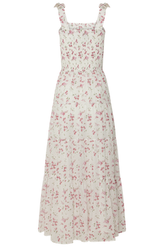 Magni Cotton Maxi Dress - Pink Floral
