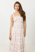 Magni Cotton Maxi Dress - Pink Floral