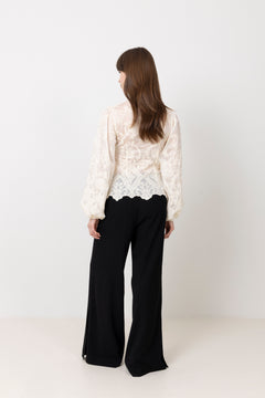 Hazelic Shirt - Vintage Off White Lace