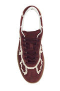 Tb.490 Leather Sneakers - Crochet Burgundy
