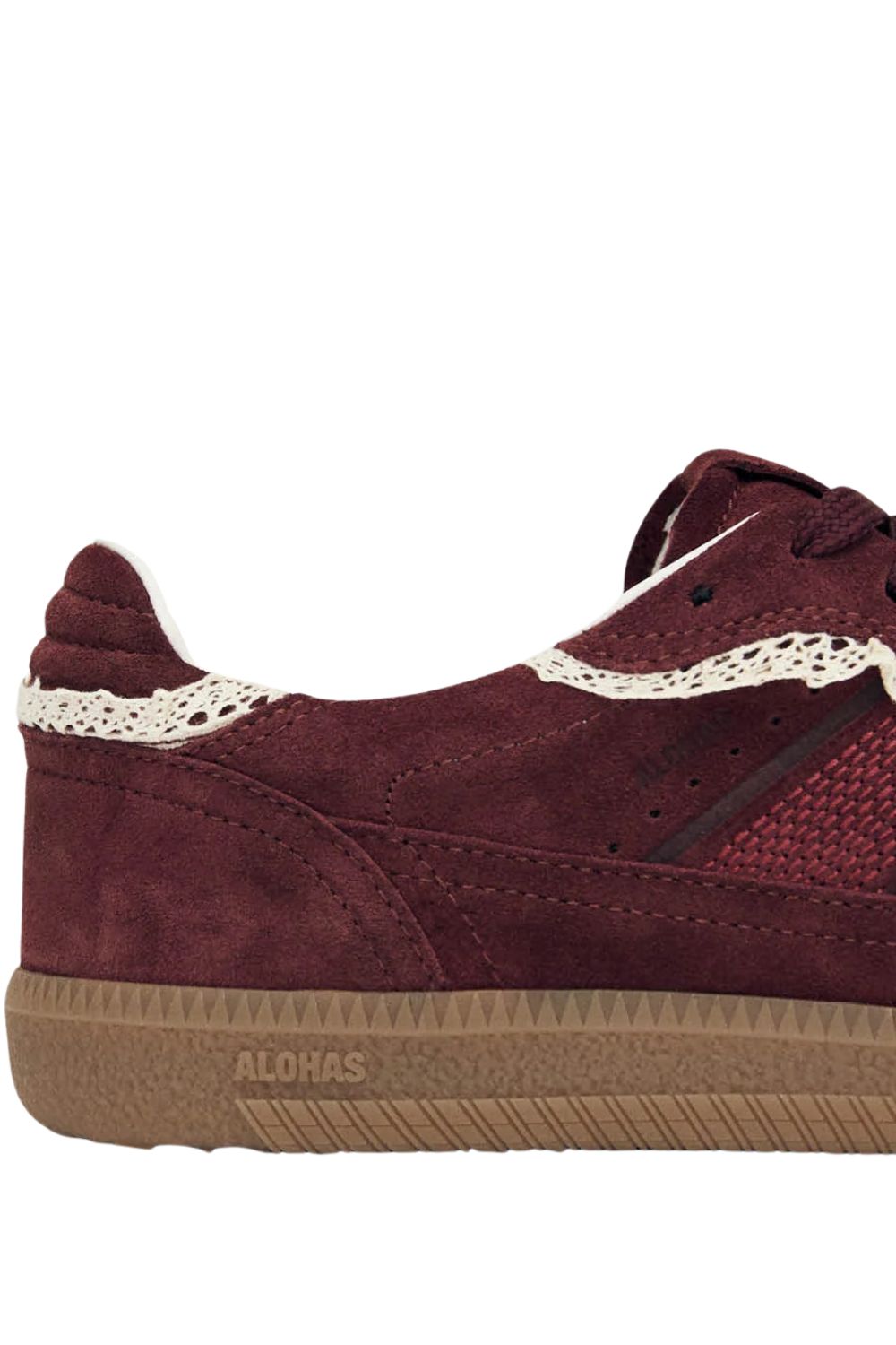 Tb.490 Leather Sneakers - Crochet Burgundy
