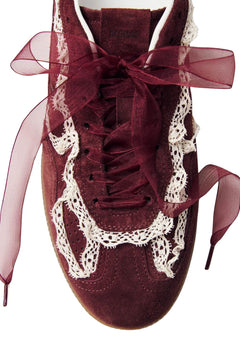 Tb.490 Leather Sneakers - Crochet Burgundy
