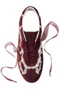 Tb.490 Leather Sneakers - Crochet Burgundy