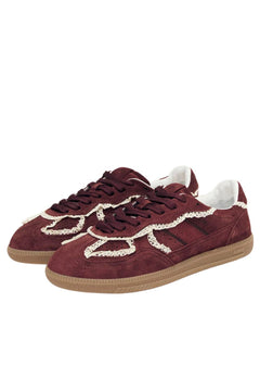 Tb.490 Leather Sneakers - Crochet Burgundy