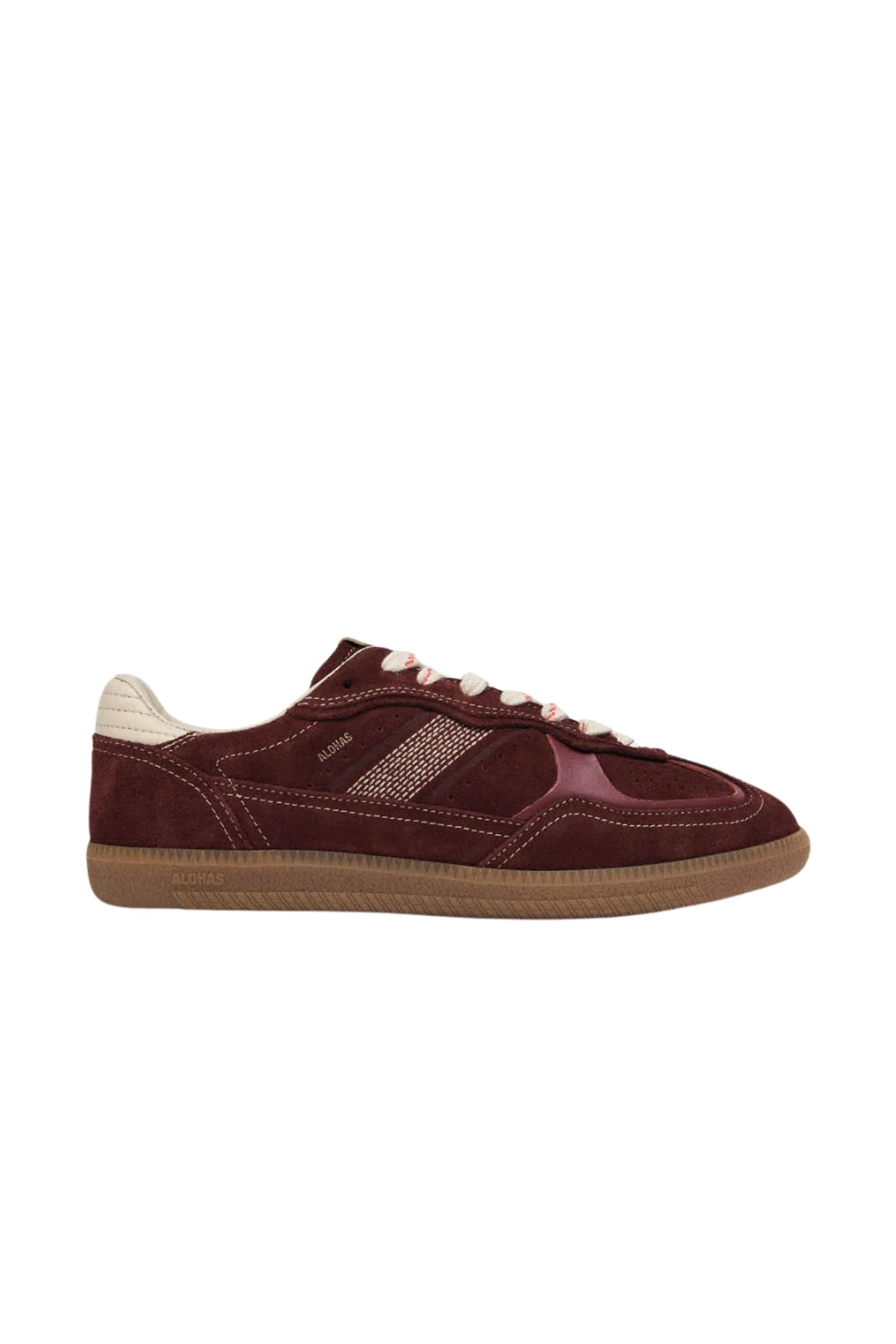 Tb.490 Rife Leather Sneakers - Burgundy Cream
