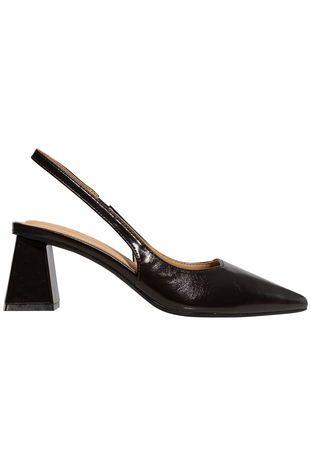 Biamaralyn Slingback Faux Leather - Brown Pratia