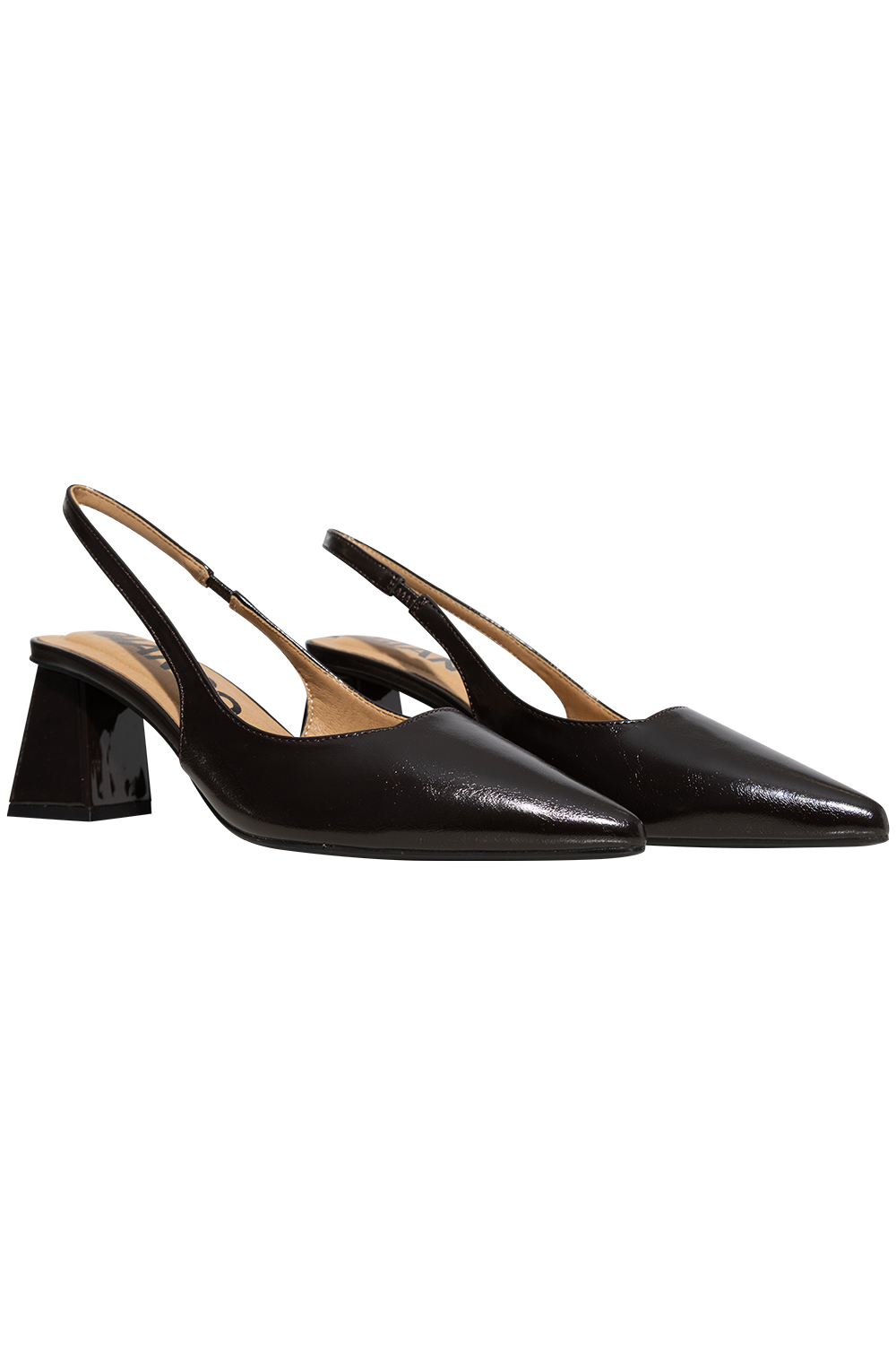 Biamaralyn Slingback Faux Leather - Brown Pratia