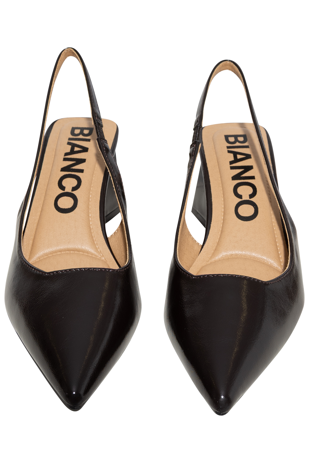 Biamaralyn Slingback Faux Leather - Brown Pratia