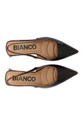 Biamaralyn Slingback Pull Up Patent - Brown Pull Up Patent
