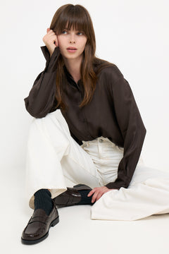 Biapop Penny Loafer Polido - Brown