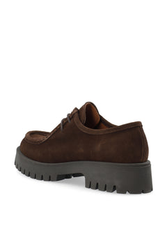 Bialeo Moc Toe Shoe Suede - Brown