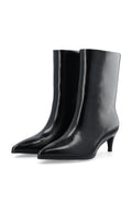 Biaabbie Mid Pull On Boot Faux Leather - Black