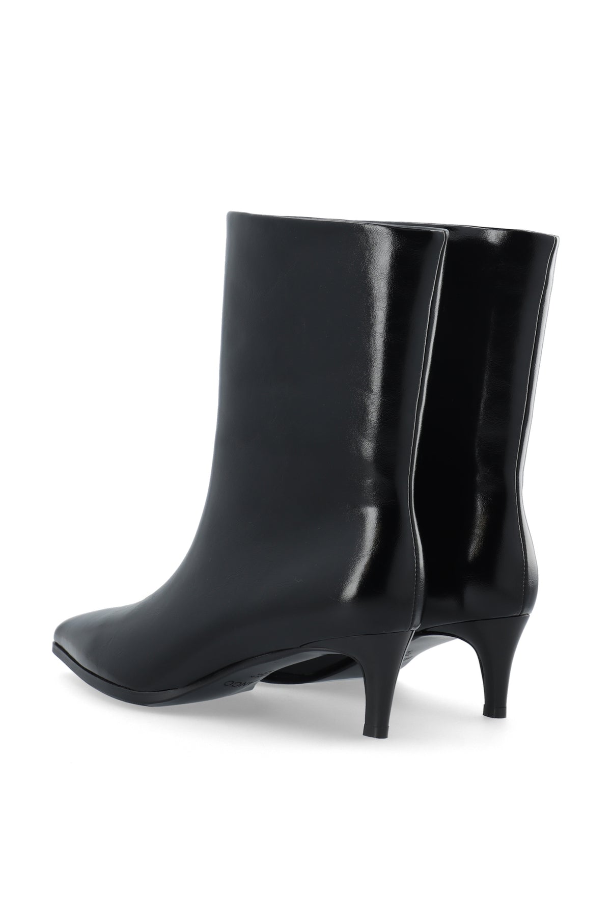 Biaabbie Mid Pull On Boot Faux Leather - Black