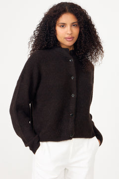 Alphagz Short Cardigan - Ganache Melange