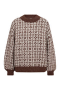 Stavanger Knit Pullover - Cream/Brown