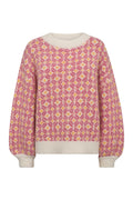 Stavanger Knit Pullover - Off White/Pink