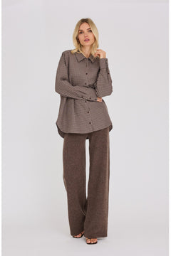 Sonja Check Shirt - Dark Brown