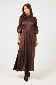 Ferina Dress - Dark Brown