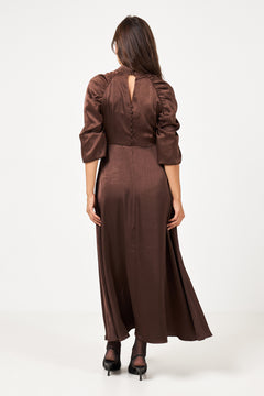 Ferina Dress - Dark Brown