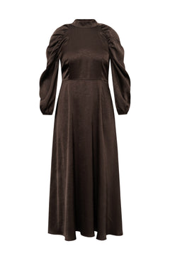 Ferina Dress - Dark Brown