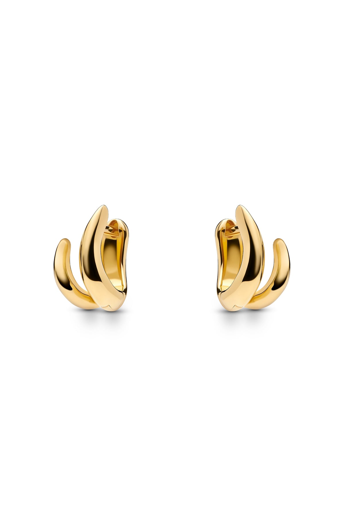 Arcus Double Huggie - Gold