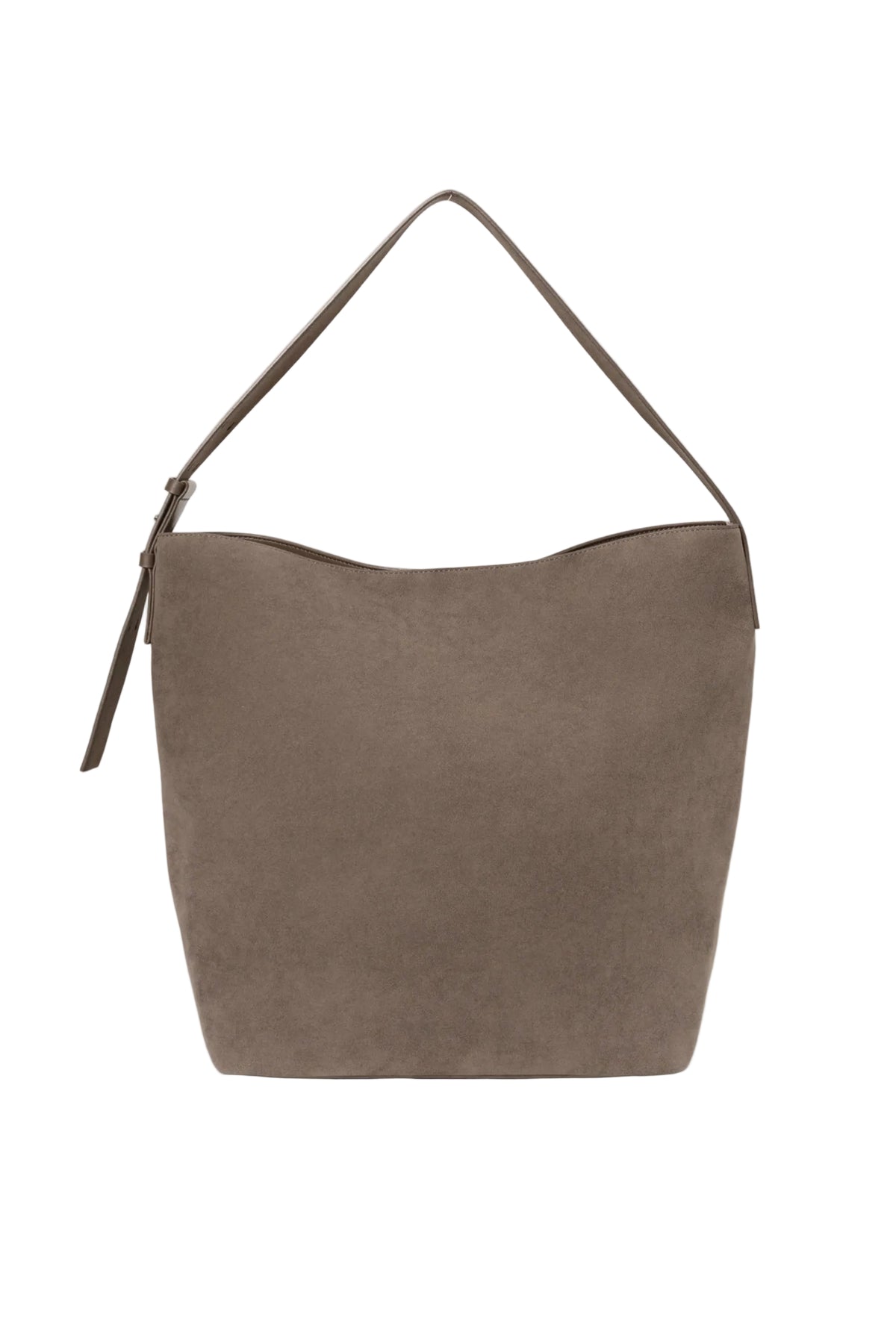 Day Imitation Suede Tote - Major Brown