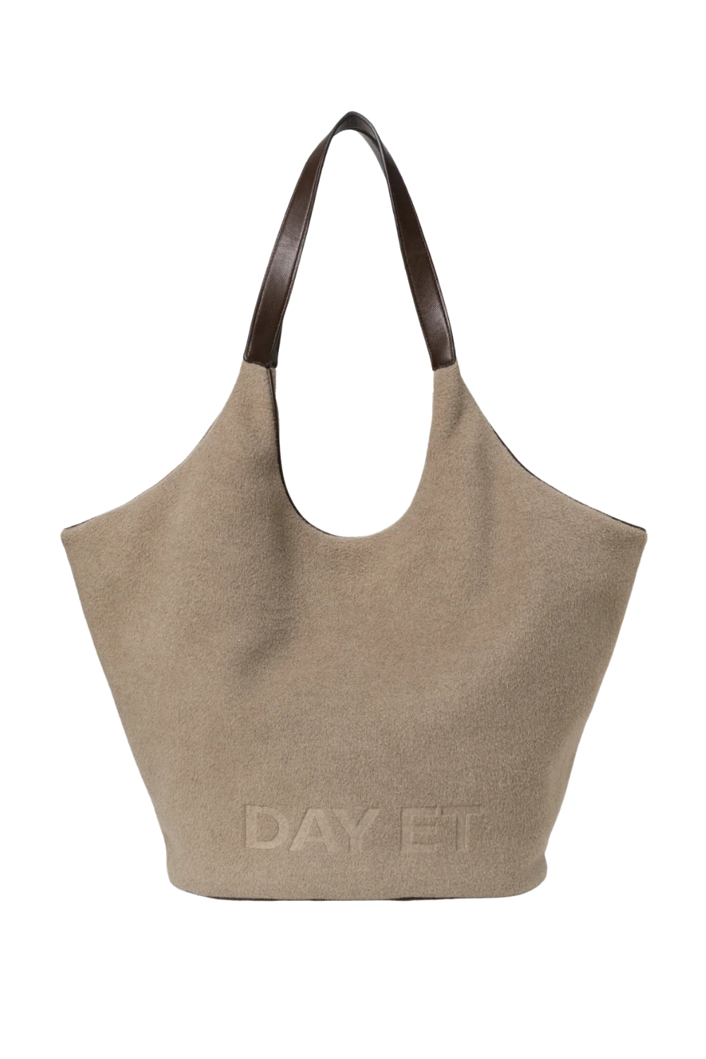 Day Woolen Shoulder Bag - Chocolate Chip