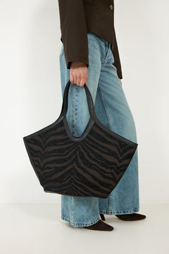 Day Zebra Work Tote - Coffee Bean