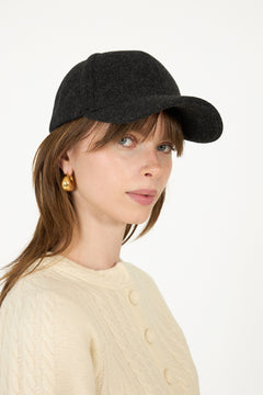 Day Woolen Cap - Dark Grey Mel