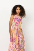 Checks Maxi Dress - Confetti