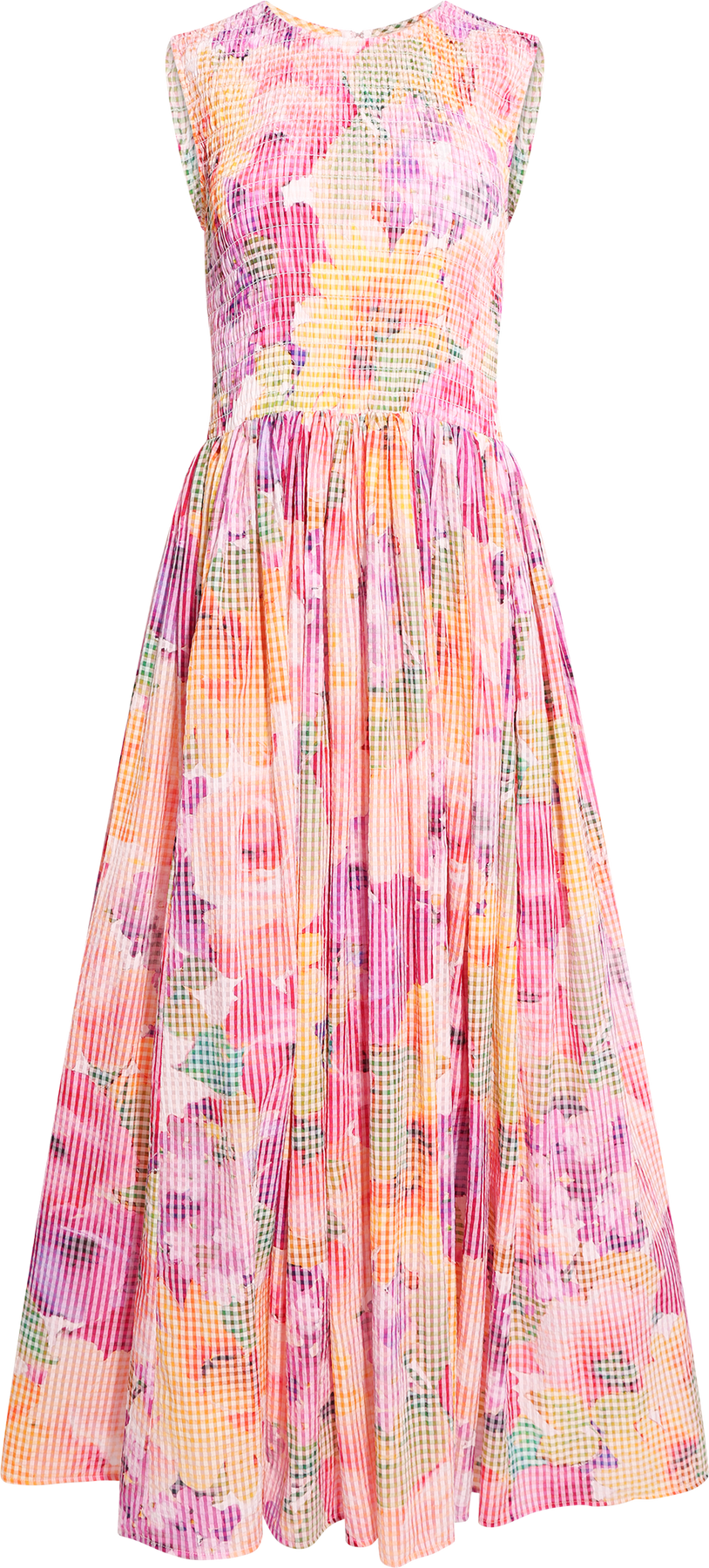 Checks Maxi Dress - Confetti