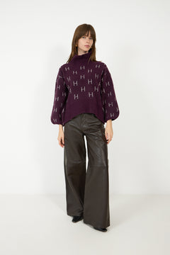 Fam Short Sweater - Potent Purple