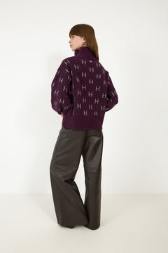 Fam Short Sweater - Potent Purple