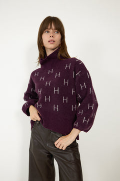 Fam Short Sweater - Potent Purple