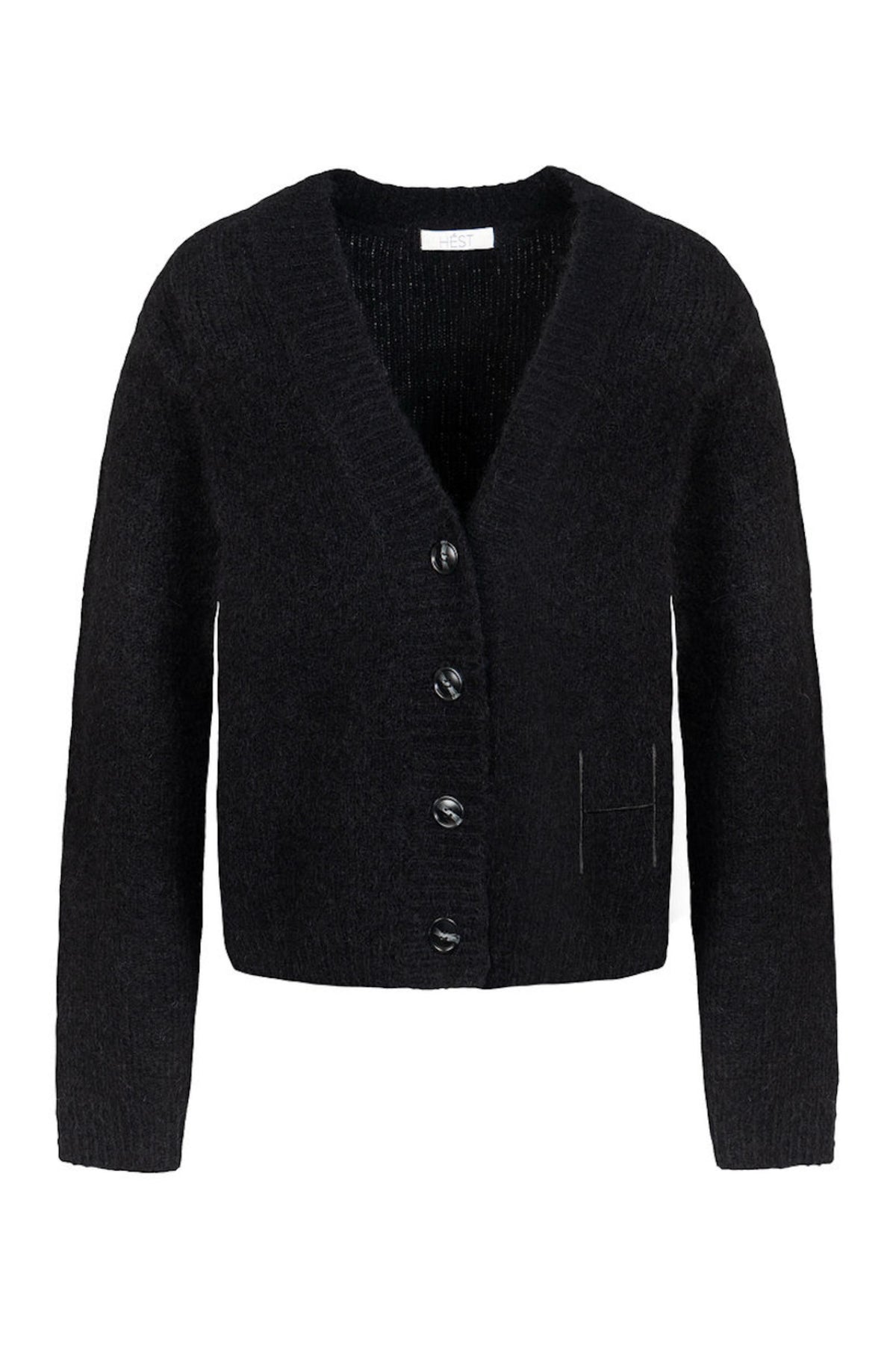 Pernille Short Cardigan - Jet Black