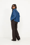 Kylie Shirt - Medium Wash Blue Denim