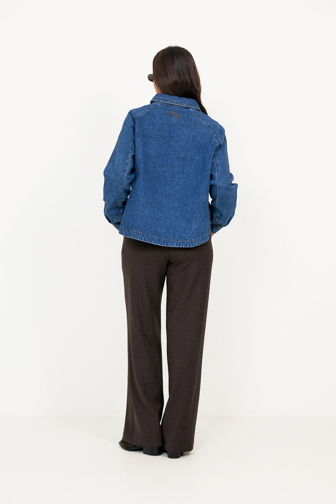 Kylie Shirt - Medium Wash Blue Denim