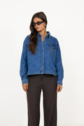 Kylie Shirt - Medium Wash Blue Denim