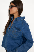 Kylie Shirt - Medium Wash Blue Denim