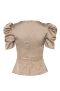 Francis Lace Top - Taupe