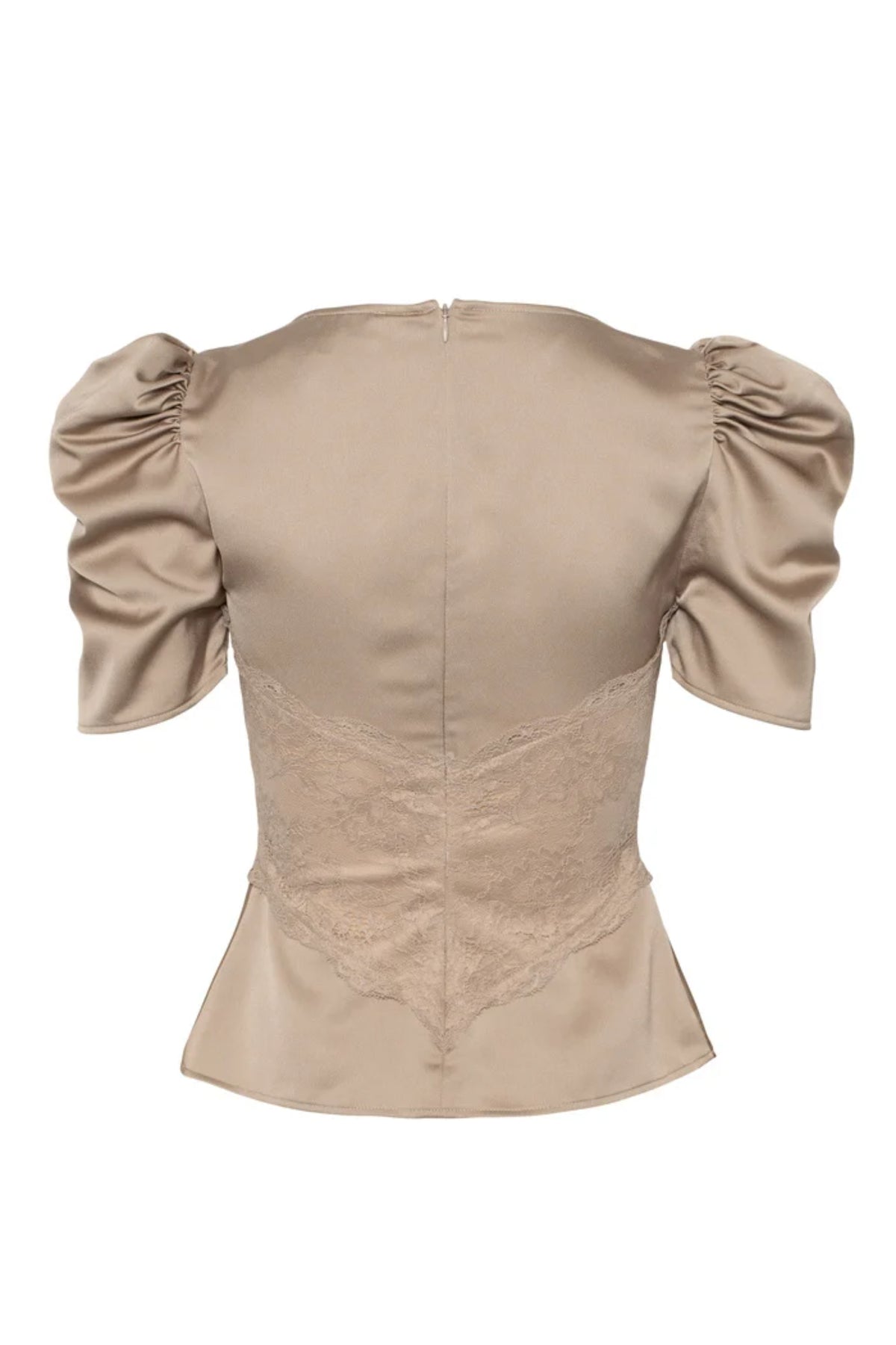 Francis Lace Top - Taupe