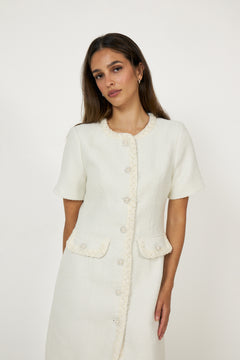 Abbot Mini Dress - White