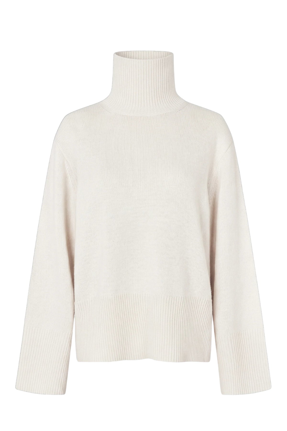 Alpha Knit T-Neck - Cream