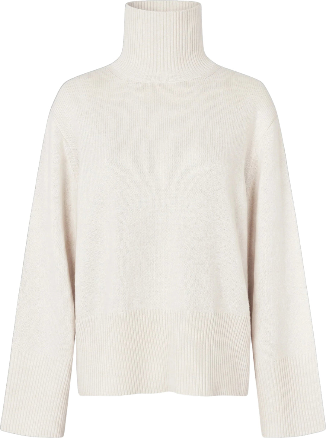 Alpha Knit T-Neck - Cream