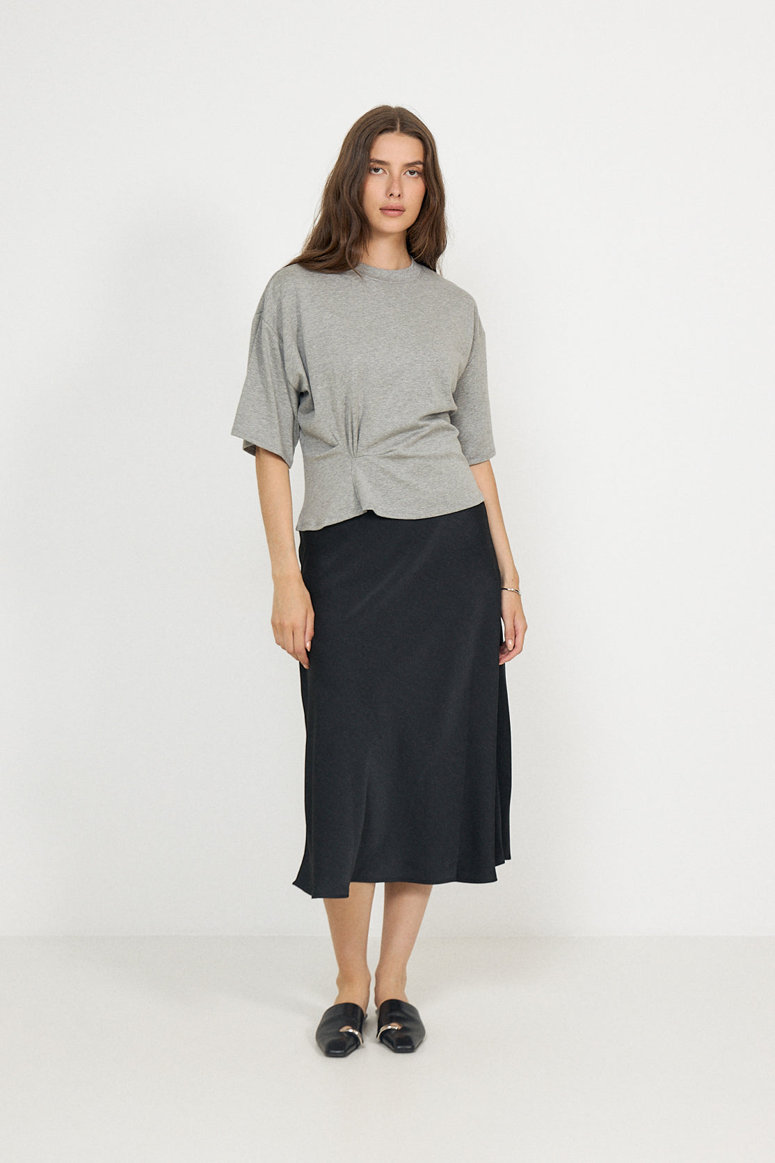 Missouri Tee - Mid Grey Melange