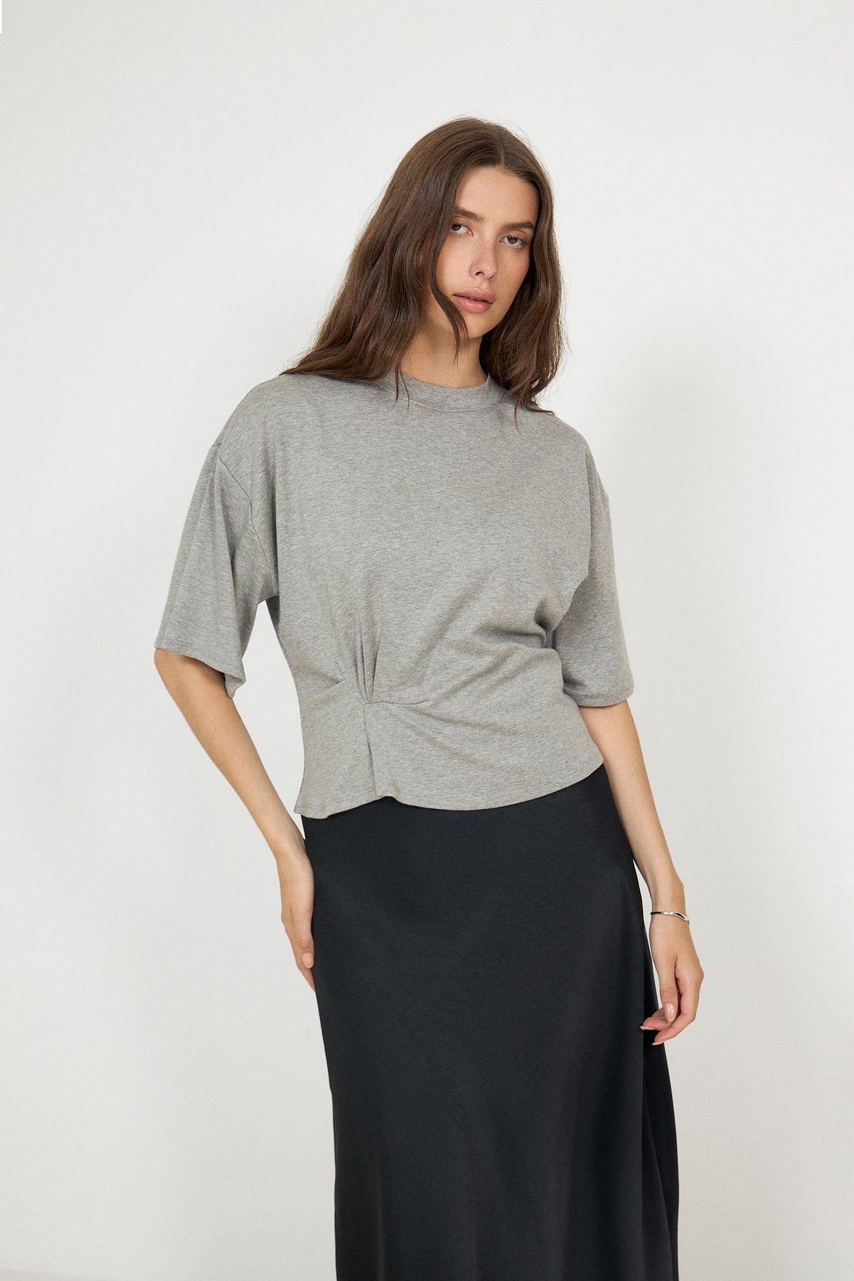 Missouri Tee - Mid Grey Melange