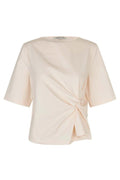 Arkai Drape Tee - Eggnog