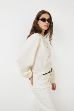 Reims Blouse - Egret