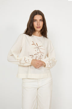 Reims Blouse - Egret