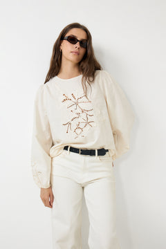 Reims Blouse - Egret